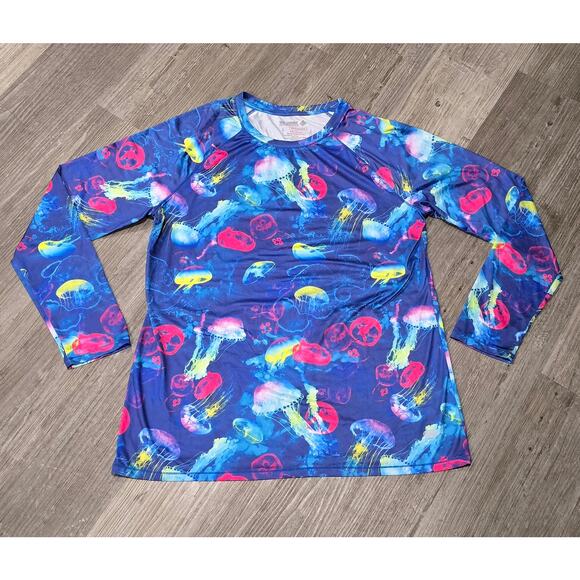 Reel Legends Performance Clothing Keep It Cool Jellyfish Long Sleeve Shirt - Picture 6 of 6